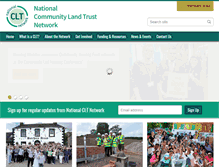 Tablet Screenshot of communitylandtrusts.org.uk